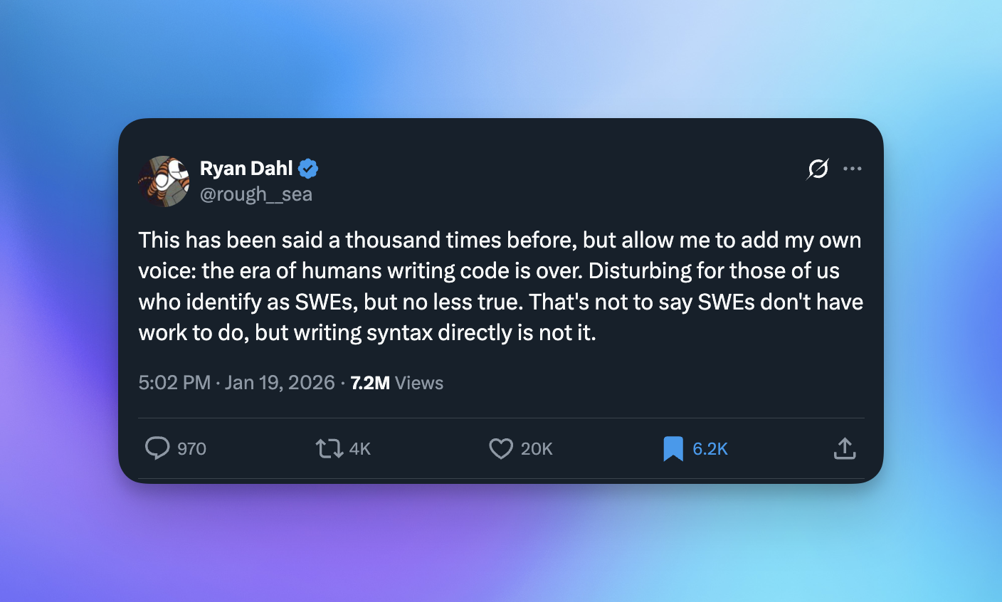 Ryan Dahl on the future of software development